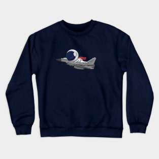 Jet Fighter and Astronaout Crewneck Sweatshirt